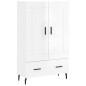 vidaXL Highboard Hochglanz-Weiß 69,5x31x115 cm Holzwerkstoff vidaXL Highboard Hochglanz-Weiß 69,5x31x115 cm Holzwerkstoff