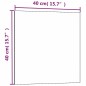 vidaXL Magnettafel Wandmontage Weiß 40x40 cm Hartglas vidaXL Magnettafel Wandmontage Weiß 40x40 cm Hartglas