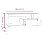 vidaXL Couchtisch Sonoma-Eiche 90x49x45 cm Holzwerkstoff vidaXL Couchtisch Sonoma-Eiche 90x49x45 cm Holzwerkstoff