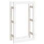 vidaXL Kaminholzregal Weiß 60x25x100 cm Massivholz Kiefer vidaXL Kaminholzregal Weiß 60x25x100 cm Massivholz Kiefer