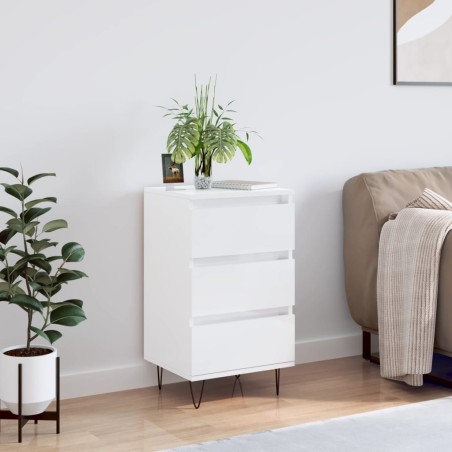 vidaXL Sideboard Hochglanz-Weiß 40x35x70 cm Holzwerkstoff