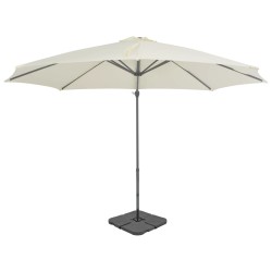 vidaXL Sonnenschirm mit Schirmständer Sand