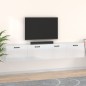 vidaXL Wandschränke 2 Stk. Hochglanz-Weiß 100x36,5x35 cm Holzwerkstoff vidaXL Wandschränke 2 Stk. Hochglanz-Weiß 100x36,5x35 cm Holzwerkstoff