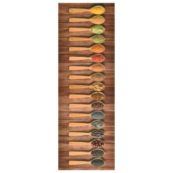 vidaXL Küchenteppich Waschbar Löffel 60x300 cm
