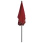 vidaXL Sonnenschirm mit Mast 210x140 cm Bordeauxrot vidaXL Sonnenschirm mit Mast 210x140 cm Bordeauxrot