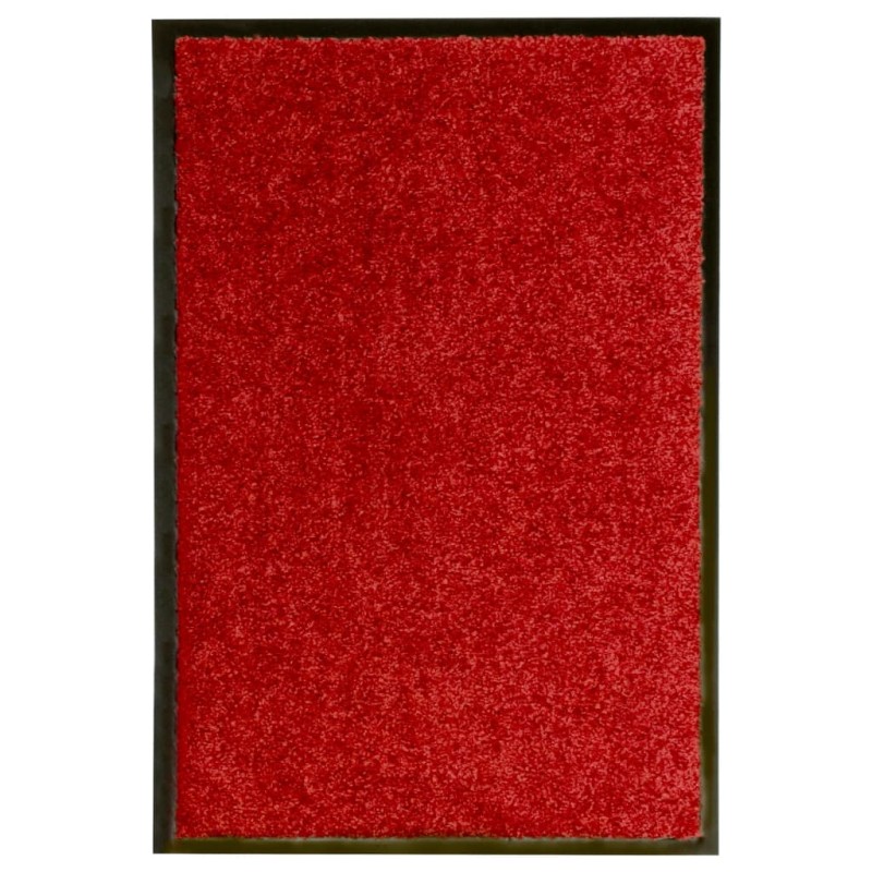 vidaXL Fußmatte Waschbar Rot 40x60 cm vidaXL Fußmatte Waschbar Rot 40x60 cm