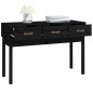 vidaXL Konsolentisch Schwarz 114x40x75 cm Massivholz Kiefer vidaXL Konsolentisch Schwarz 114x40x75 cm Massivholz Kiefer