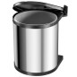 Hailo Schrank-Mülleimer Compact-Box 15 L Größe M Edelstahl 3555-101 Hailo Schrank-Mülleimer Compact-Box 15 L Größe M Edelstahl 3555-101