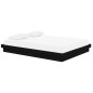 vidaXL Massivholzbett Schwarz 150x200 cm vidaXL Massivholzbett Schwarz 150x200 cm