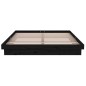 vidaXL Massivholzbett Schwarz 150x200 cm vidaXL Massivholzbett Schwarz 150x200 cm