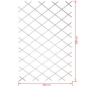 Nature Garten-Rankgitter 100x200 cm PVC Weiß 6040703 Nature Garten-Rankgitter 100x200 cm PVC Weiß 6040703