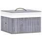 vidaXL Bambus Aufbewahrungsboxen 4 Stk. Grau vidaXL Bambus Aufbewahrungsboxen 4 Stk. Grau