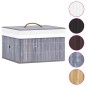 vidaXL Bambus Aufbewahrungsboxen 4 Stk. Grau vidaXL Bambus Aufbewahrungsboxen 4 Stk. Grau