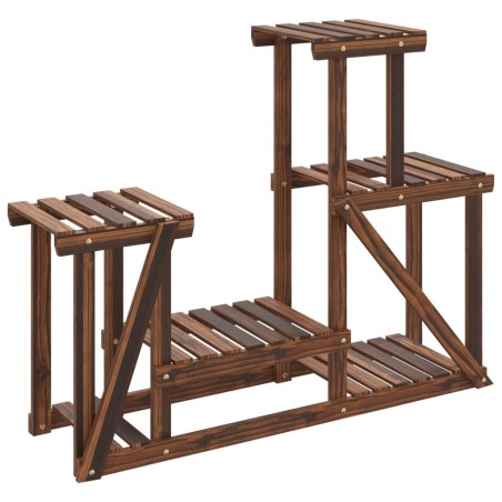 vidaXL Blumenständer 90x25x73,5 cm Massivholz Tanne