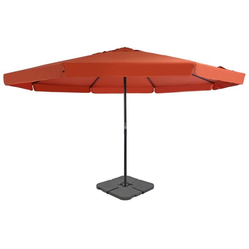 Sonnenschirm mit Schirmständer Terrakotta-Rot Sonnenschirm mit Schirmständer Terrakotta-Rot
