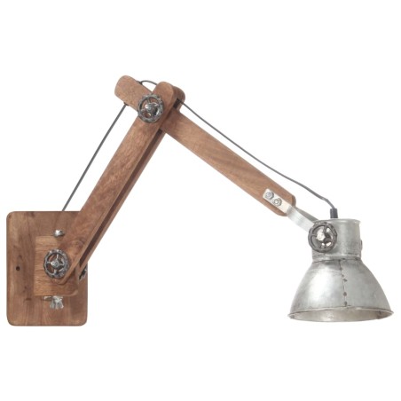 vidaXL Wandleuchte Industrie-Stil Silbern Rund E27
