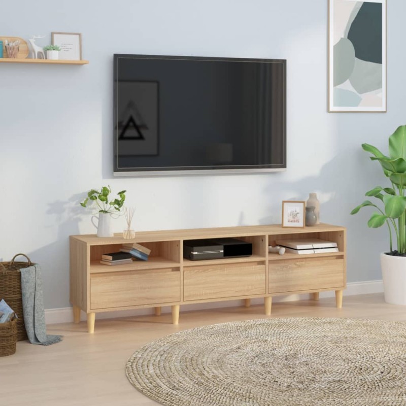 vidaXL TV-Schrank Sonoma-Eiche 150x30x44,5 cm Holzwerkstoff vidaXL TV-Schrank Sonoma-Eiche 150x30x44,5 cm Holzwerkstoff