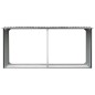 vidaXL Brennholzlager aus verzinktem Stahl 330 x 92 x 153 cm Grau vidaXL Brennholzlager aus verzinktem Stahl 330 x 92 x 153 cm Grau