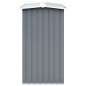 vidaXL Brennholzlager aus verzinktem Stahl 330 x 92 x 153 cm Grau vidaXL Brennholzlager aus verzinktem Stahl 330 x 92 x 153 cm Grau