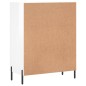 vidaXL Sideboard Hochglanz-Weiß 69,5x34x90 cm Holzwerkstoff vidaXL Sideboard Hochglanz-Weiß 69,5x34x90 cm Holzwerkstoff