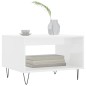 vidaXL Couchtisch Hochglanz-Weiß 60x50x40 cm Holzwerkstoff vidaXL Couchtisch Hochglanz-Weiß 60x50x40 cm Holzwerkstoff