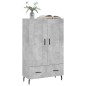 vidaXL Highboard Betongrau 69,5x31x115 cm Holzwerkstoff vidaXL Highboard Betongrau 69,5x31x115 cm Holzwerkstoff