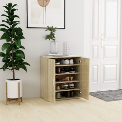 vidaXL Schuhschrank Sonoma-Eiche 60x35x70 cm Holzwerkstoff