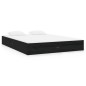 vidaXL Massivholzbett Schwarz 140x190 cm