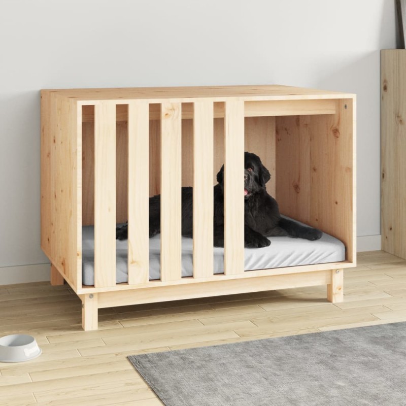 vidaXL Hundehütte 90x60x67 cm Massivholz Kiefer vidaXL Hundehütte 90x60x67 cm Massivholz Kiefer