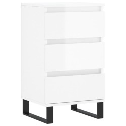 vidaXL Sideboard Hochglanz-Weiß 40x35x70 cm Holzwerkstoff
