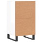 vidaXL Sideboard Hochglanz-Weiß 40x35x70 cm Holzwerkstoff vidaXL Sideboard Hochglanz-Weiß 40x35x70 cm Holzwerkstoff