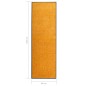 vidaXL Fußmatte Waschbar Orange 60x180 cm vidaXL Fußmatte Waschbar Orange 60x180 cm