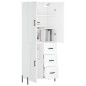 vidaXL Highboard Weiß 69,5x34x180 cm Holzwerkstoff vidaXL Highboard Weiß 69,5x34x180 cm Holzwerkstoff