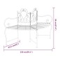 vidaXL Baumbank 150 cm Schwarz Stahl vidaXL Baumbank 150 cm Schwarz Stahl