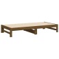 vidaXL Tagesbett Ausziehbar Honigbraun 2x(75x190) cm Massivholz Kiefer vidaXL Tagesbett Ausziehbar Honigbraun 2x(75x190) cm Massivholz Kiefer