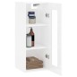 vidaXL Wandschrank Hochglanz-Weiß 34,5x34x90 cm vidaXL Wandschrank Hochglanz-Weiß 34,5x34x90 cm