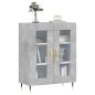 vidaXL Sideboard Betongrau 69,5x34x90 cm Holzwerkstoff vidaXL Sideboard Betongrau 69,5x34x90 cm Holzwerkstoff