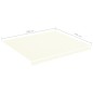 vidaXL Markisenbespannung Creme 4x3,5 m vidaXL Markisenbespannung Creme 4x3,5 m