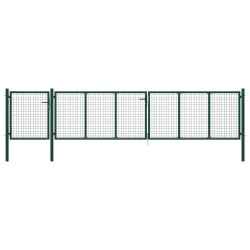 vidaXL Gartentor Stahl 500×100 cm Grün