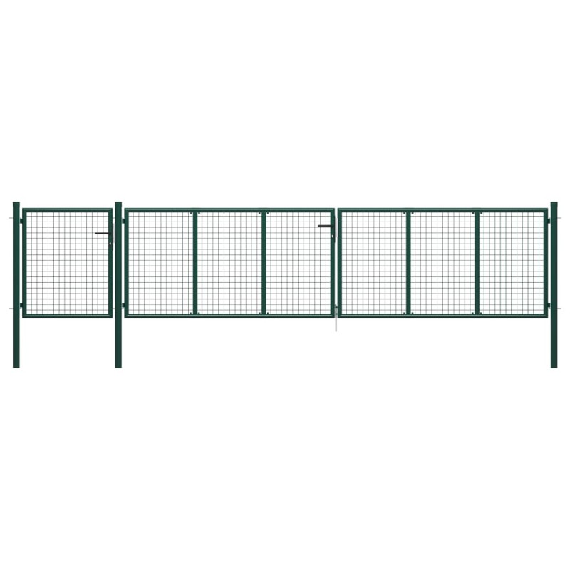 vidaXL Gartentor Stahl 500×100 cm Grün vidaXL Gartentor Stahl 500×100 cm Grün