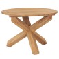 vidaXL Garten-Esstisch Ø110x75 cm Massivholz Teak vidaXL Garten-Esstisch Ø110x75 cm Massivholz Teak