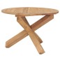 vidaXL Garten-Esstisch Ø110x75 cm Massivholz Teak vidaXL Garten-Esstisch Ø110x75 cm Massivholz Teak