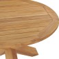 vidaXL Garten-Esstisch Ø110x75 cm Massivholz Teak vidaXL Garten-Esstisch Ø110x75 cm Massivholz Teak