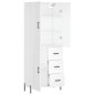 vidaXL Highboard Weiß 69,5x34x180 cm Holzwerkstoff vidaXL Highboard Weiß 69,5x34x180 cm Holzwerkstoff