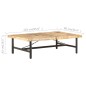 vidaXL Couchtisch 142x90x42 cm Massivholz Mango vidaXL Couchtisch 142x90x42 cm Massivholz Mango