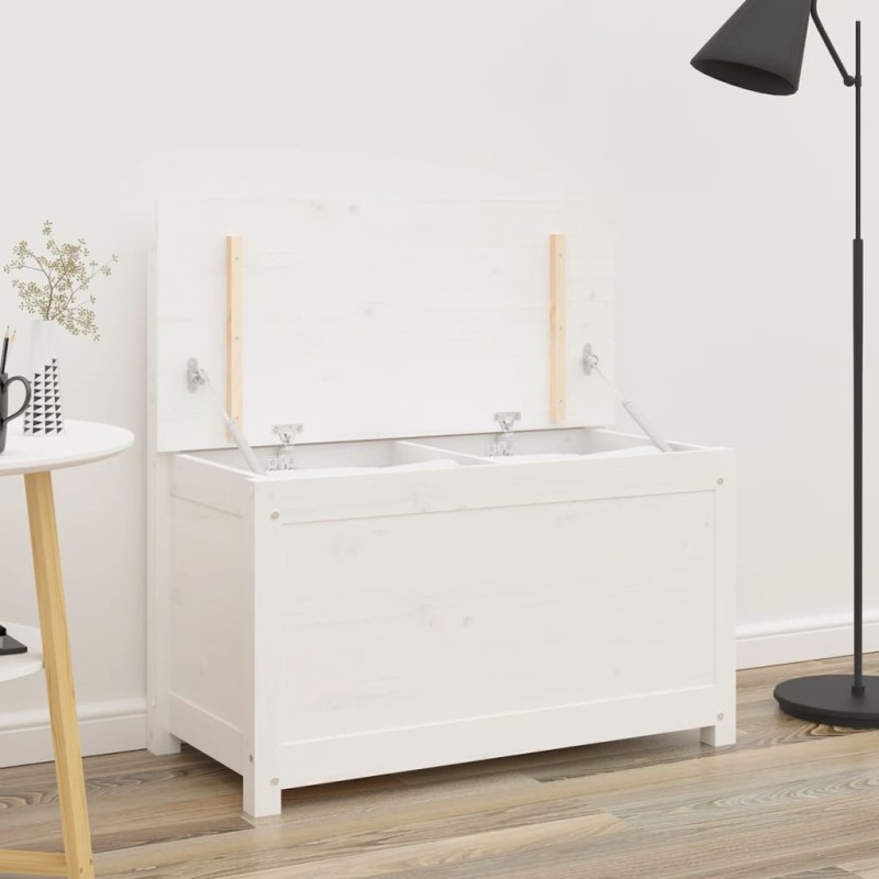 vidaXL Sitzbank Weiß 80x41x77 cm Massivholz Kiefer vidaXL Sitzbank Weiß 80x41x77 cm Massivholz Kiefer