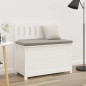 vidaXL Sitzbank Weiß 80x41x77 cm Massivholz Kiefer vidaXL Sitzbank Weiß 80x41x77 cm Massivholz Kiefer