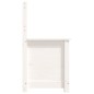 vidaXL Sitzbank Weiß 80x41x77 cm Massivholz Kiefer vidaXL Sitzbank Weiß 80x41x77 cm Massivholz Kiefer