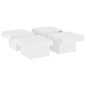 vidaXL Couchtisch Weiß 90x90x28 cm Holzwerkstoff vidaXL Couchtisch Weiß 90x90x28 cm Holzwerkstoff
