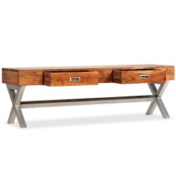 vidaXL TV-Schrank mit Schubladen Massiv Akazie Palisander-Finish 140cm